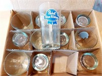 PABST BLUE RIBBON PINT GLASSES