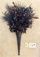 Pair of Floral Wall Arrangements in Entryway