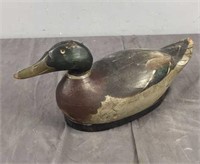 Vintage Painted Wooden Duck Decoy