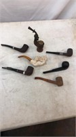 Group of Vintage Smoking Pipes