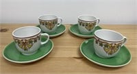 Expresso Cup and Saucer set of 4, Hungary