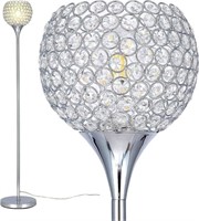 DFL Spherical Crystal Floor Lamp, 7.9 inch