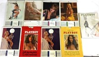 (8) Vintage Playboy Calendars & 1963 Magazine