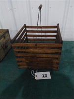 Wood Crate with Handle