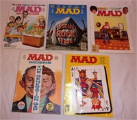 Mad magazines.