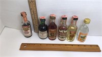 6 vintage liqueur bottles * Old Me. Boston Apple