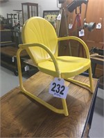 Antique Child's Metal Chair from 1950's