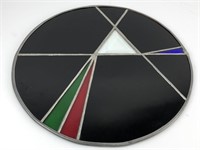 Stained Glass Round Geometric