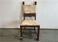 Vintage Map Upholstered Chair
