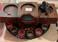 Casamigos tequila, display and roulette drinking