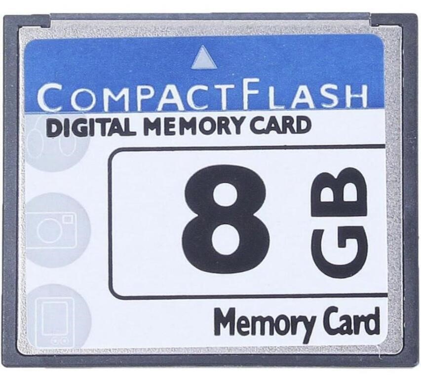 EXOGIO 8GB COMPACT FLASH MEMORY CARD(WHITE&BLUE)