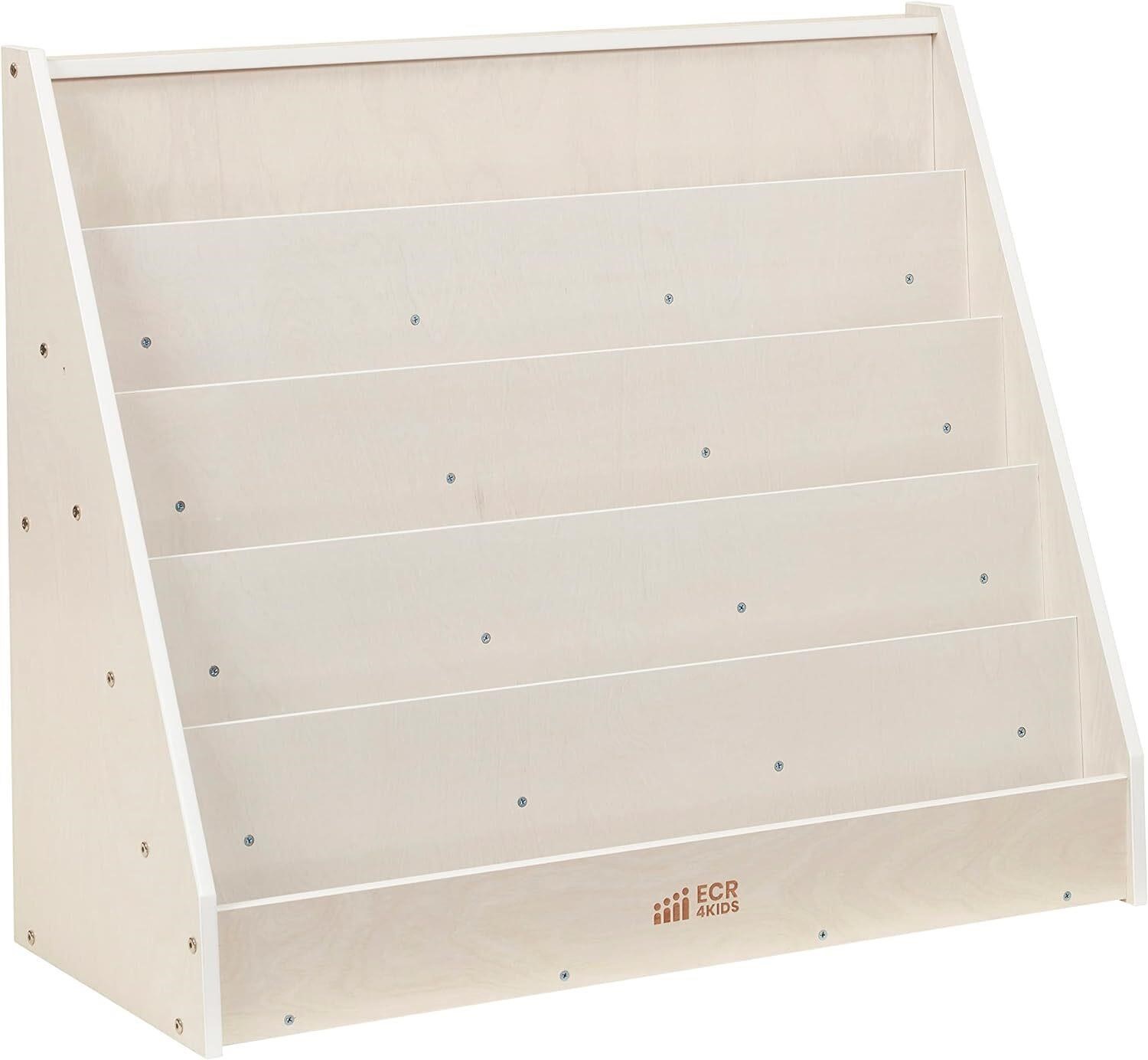 ECR4Kids Book Display  Classroom Shelf  White