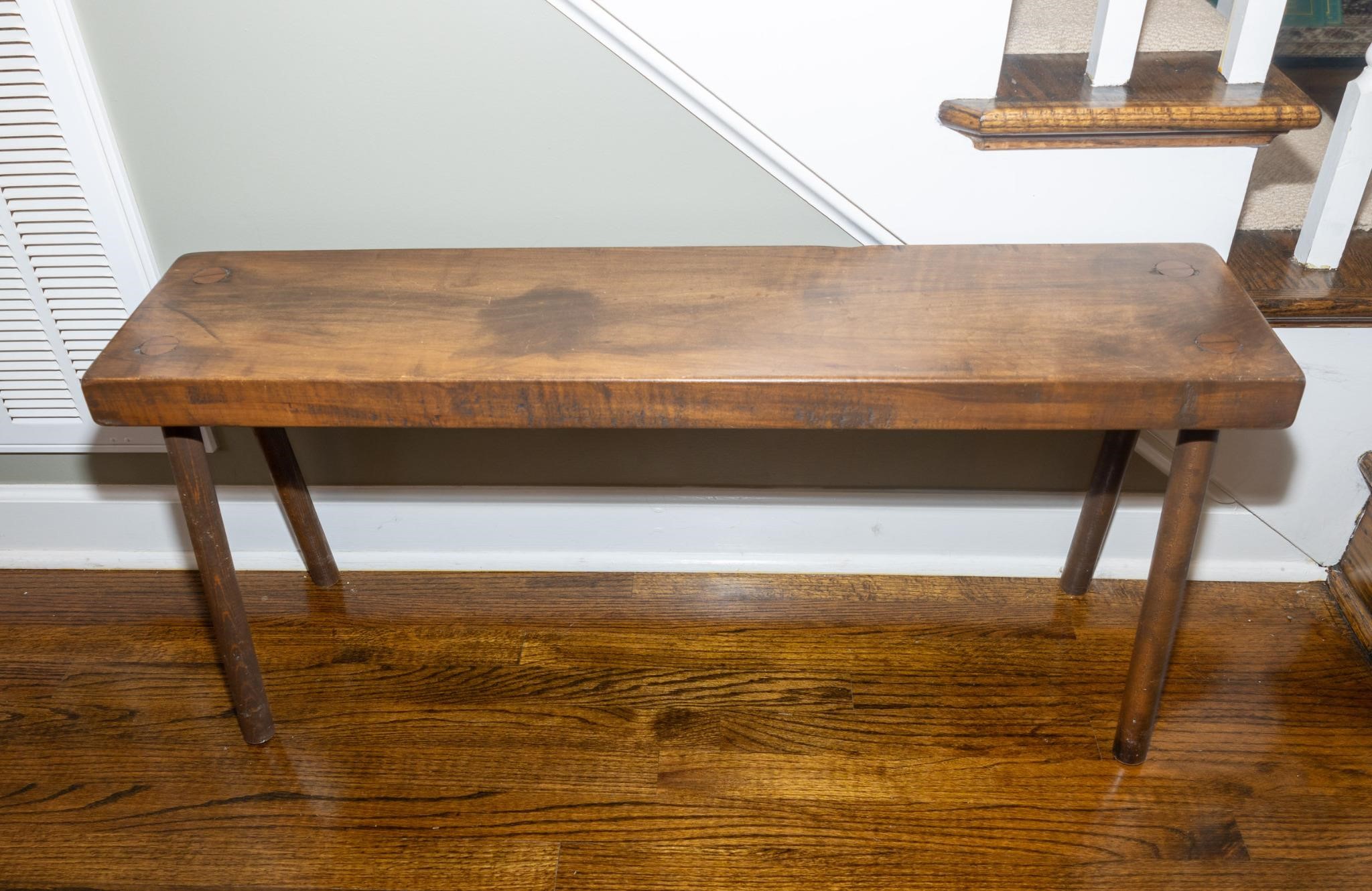 Contemporary wood console table