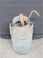 Milk Can with Crow Bar