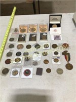 36 vintage commemorative coin /medallions rare