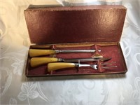 Butterscotch Bakelite Carving Set