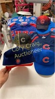 CHICAGO CUBS items, blanket, 4 shirts L XL, 4