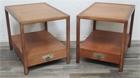 Pair of Baker Furniture side tables