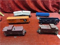 (6)Assorted train cars.