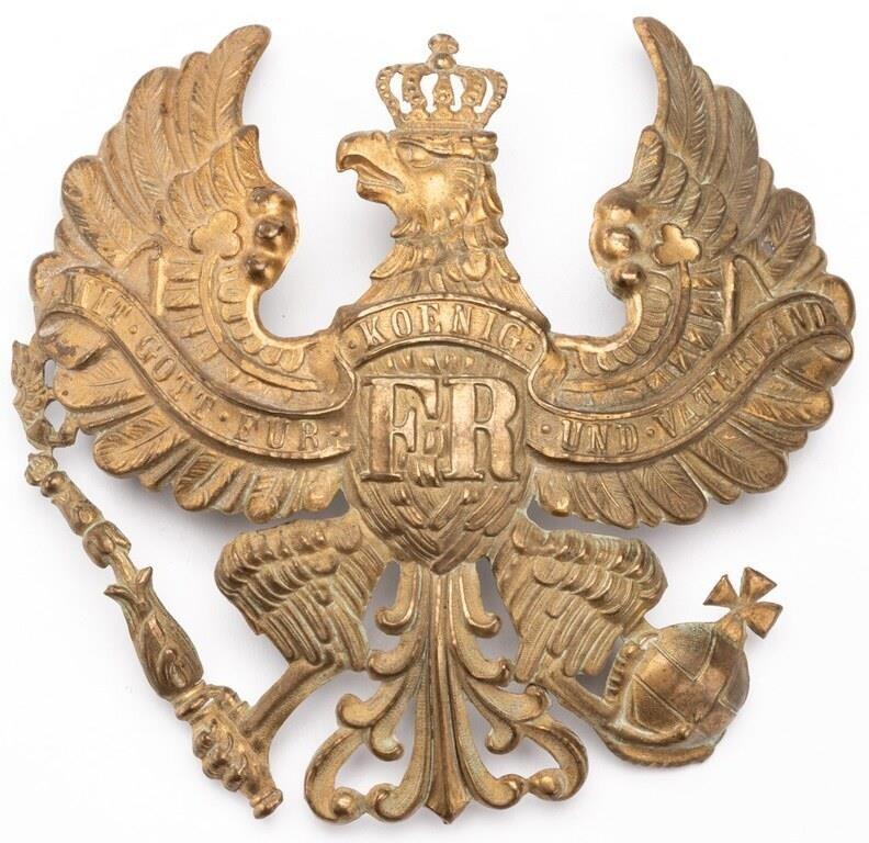 Prussian Officer Pickelhaube Front Plate