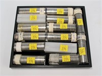 14- Rolls of Jefferson nickels, 1960's-1970's