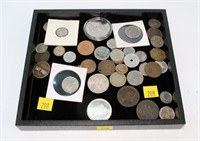 Lot, assorted U.S. and foreign coins and tokens,
