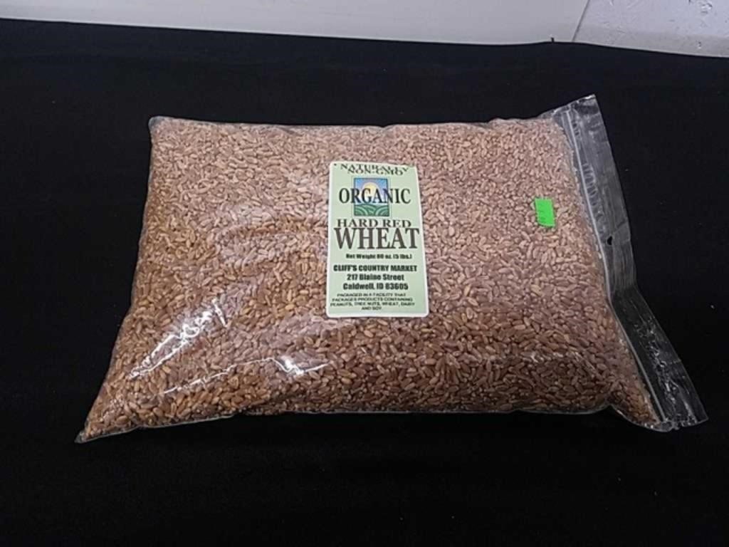 80 oz Bag of naturally non-GMO organic hard red