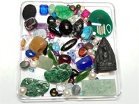 OF)  Lot of stones for jewelry