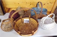 Lot of 7 Baskets