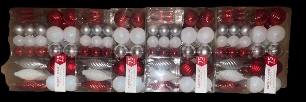 NEW Boxes Shatterproof Christmas Bulbs