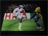 Zinedine Zidane Signed 8x10 Photo Heritage COA