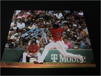 Rafael Devers Signed 8x10 Photo GAA COA