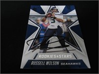 Russell Wilson Signed Trading Card COA Pros