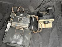 2 Vintage Polaroid cameras