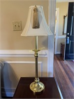 Pair of Metal Candlestick Style Table Lamps, with
