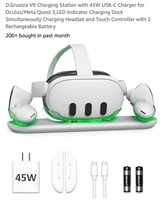 D.Gruoiza VR Charging Station with 45W USB-C Cha