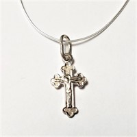 $100 Silver Cross 18" Necklace