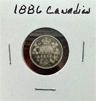 1886 Canada Silver 5-Cents