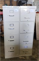 (2) Four Drawer Filing Cabinets