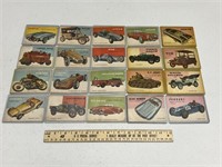 1953 Topps Cars of The World Trading Card Lot