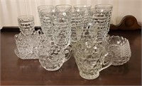 Whitehall Clear Cubed Glassware