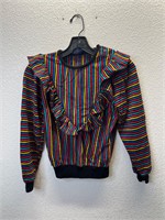 Vintage 1970’s Rainbow Ruffle Collar Shirt
