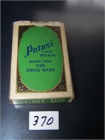 Potosi Lager Beer Green Deck of Cards