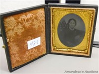 Antique Daguerreotype Photo in Case