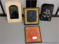 Antique Daguerreotype Photo in Case, + 2