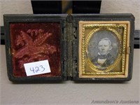 Antique Daguerreotype Photo in Case