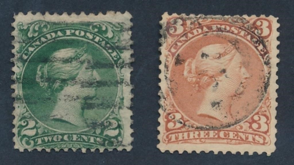 CANADA #24 & #25 USED AVE-FINE