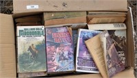 Box of books western theme