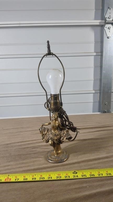 BRONZE SALSA DANCER LAMP