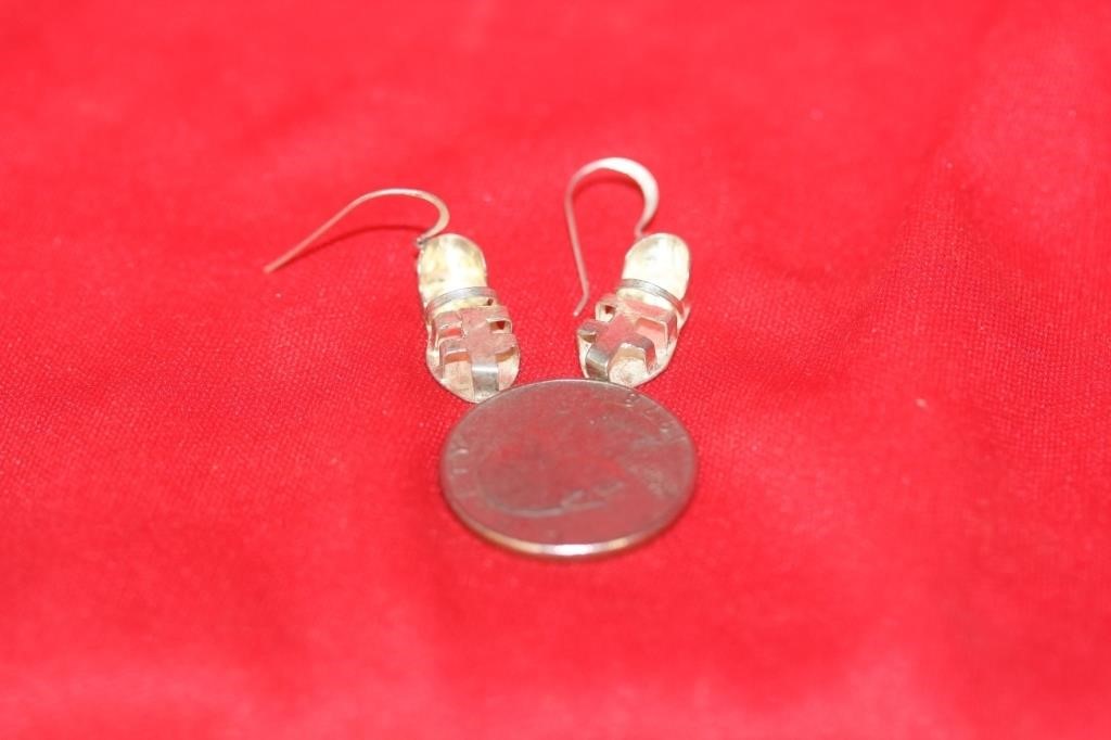 A Pair of Sterling Earrings